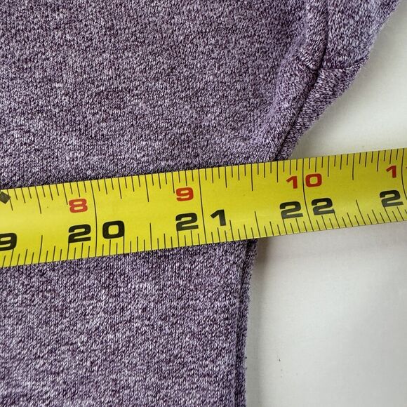 Zenana Womens Pullover Hoodie Size Small Heather Purple Pouch Pocket - Picture 7 of 12